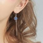 Non-matching 925 Sterling Silver Bead & Bar Dangle Earring 1 Pair - Non Matching - Silver - One Size