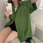 Cross Back Short-sleeve Shirt