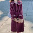 Lace Trim Long Duffle Coat