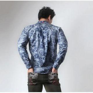 Patch-pocket Flower Shirt