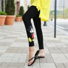 Mickey Mouse Print Leggings