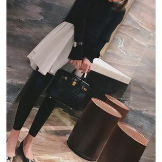 Mock Two-piece Knit Tunic