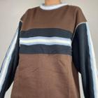 Long-sleeve Crew-neck Striped Print Sweater