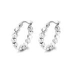 Sterling Silver Hoop Earring 1 Pair - 100fr - Silver - One Size
