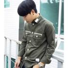 Contrast-trim Pocket-front Shirt