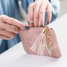 Faux Leather Tassel Coin Purse