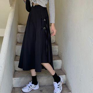 Cargo High-waist A-line Skirt