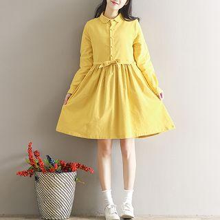 Bow Accent Shirtdress
