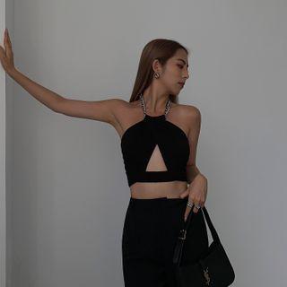 Halterneck Crop Top