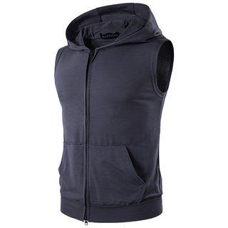 Sleeveless Hoodie Jacket
