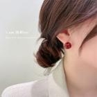 Ball Earring 1 Pair - Red - One Size