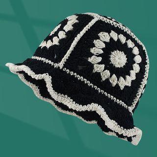 Jacquard Knit Cloche Hat