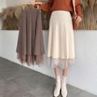 Reversible A-line Mesh Skirt