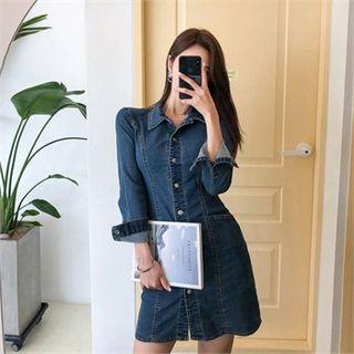 Slim-fit Midi Denim Shirtdress