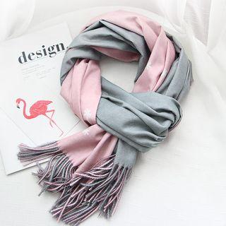 Snowflake Fringed Scarf