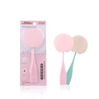 Powder Puff With Handle Random Color - One Size