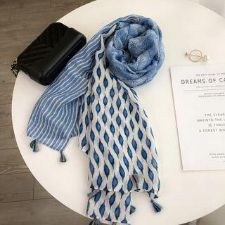 Tassel Print Scarf