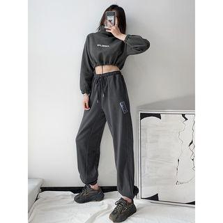 High-waist Drawcord Sweatpants