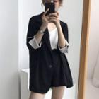 Set: 3/4-sleeved Light Blazer + Shorts