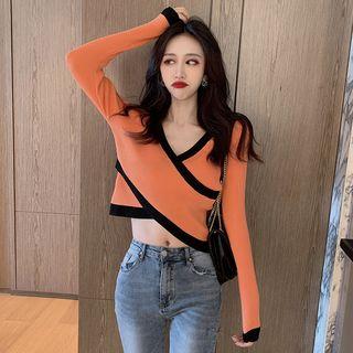 Cross-strap Crop Knit Top