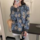 Rose Print Sweater / Leggings