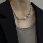 Crisscross Necklace Necklace - Cross - One Size