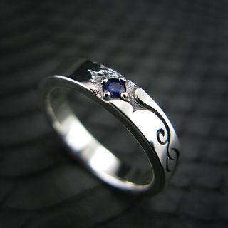 Blue Sapphire Sterling Silver Ring