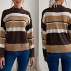 Long Sleeve Striped Pattern Sweater