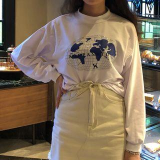 Map Print Sweatshirt