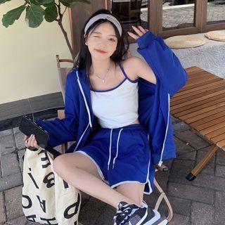 Camisole Top / Zipped Jacket / Shorts