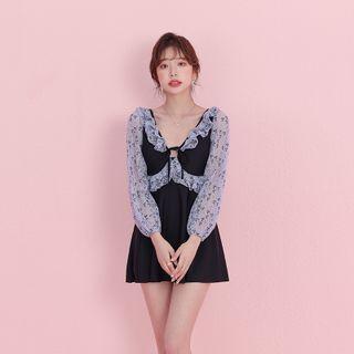 Floral Panel Swim Dress / Set