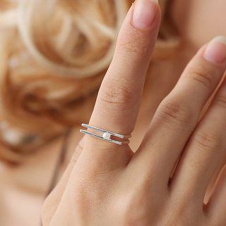 Faux Pearl Open Ring 01 - 10430 - As Shown In Figure - One Size