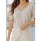 Lightweight V-neck T-shirt