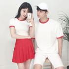 Couple Matching Short-sleeve T-shirt / Shorts / Pleated Skirt