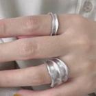 925 Sterling Silver Irregular Matte Ring