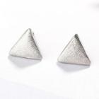 925 Sterling Silver Triangle Earring As Shown In Figure - One Size