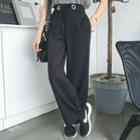 Drawcord-waist Wide-leg Pants