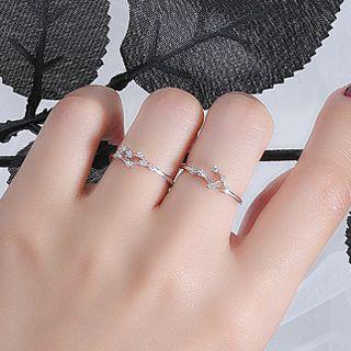 925 Sterling Silver Zodiac Open Ring