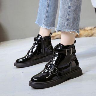 Platform Strap Ankle Boots