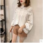 Perforated Lace Blouse
