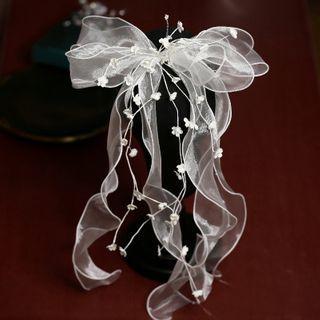 Wedding Flower Bow Hair Clip Bow Hair Clip - White - One Size