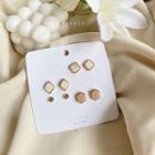 Set: Acrylic / Alloy Earring 1 Pair - Set Of 8 Piece - Earrings - Metal - One Size