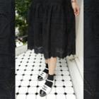 Drop-waist Eyelet-lace Dress