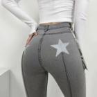 Star Print Skinny Jeans