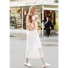 Cuff-hem Lettering T-shirt