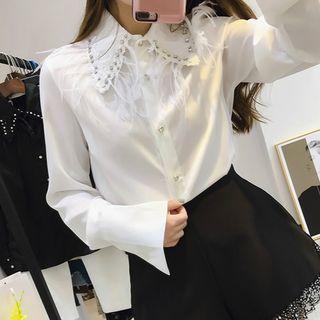 Feather Chiffon Blouse