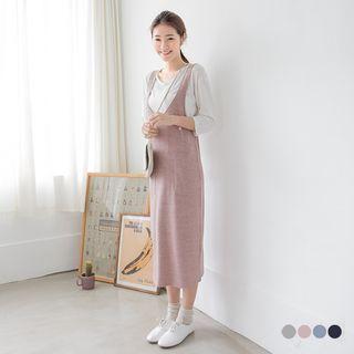 V-neck Knit Sleeveless Dress