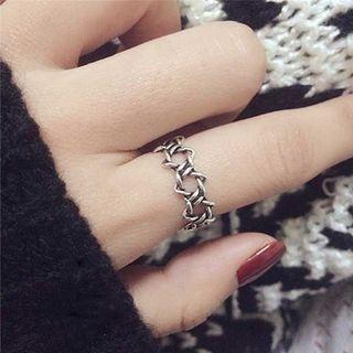Geometric Open Ring 21041705 - Silver - One Size