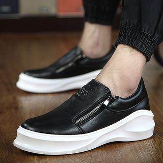 Zip-accent Loafers