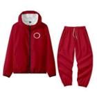 Geometric Patterns Zip-up Hoodie / Drawstring Pants